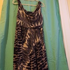 Just Taylor blue & tan dress Size 12